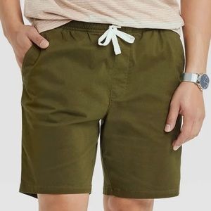 GOODFELLOW&CO Swamp Green Drawstring Shorts